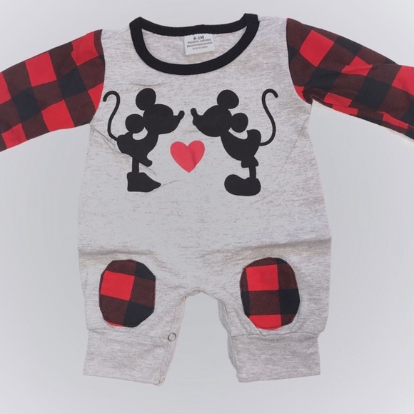 Other - Mickey & Minnie Boutique Romper Outfit Baby 0-3M
